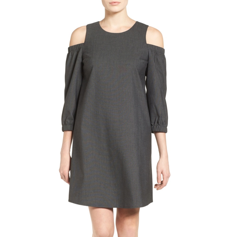 Halogen Denim Cold Shoulder Shift Dress Size M/8